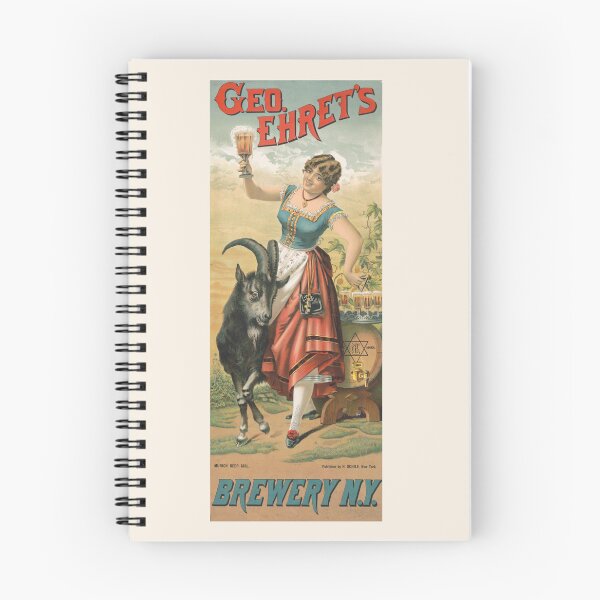 Item preview, Vintage Bock Beer Poster - Geo. Ehret’s brewery, Munich beer girl (1885) Henry Jerome Schile -Vintage goat Poster-Bock Beer designed and sold by TeeARTHY.