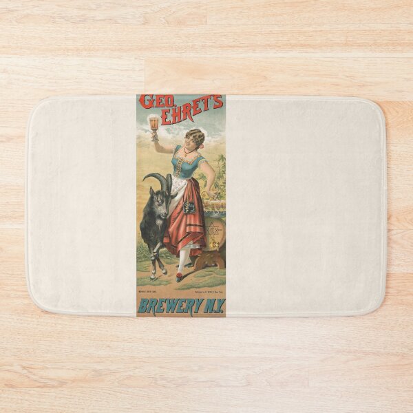 Item preview, Vintage Bock Beer Poster - Geo. Ehret’s brewery, Munich beer girl (1885) Henry Jerome Schile -Vintage goat Poster-Bock Beer designed and sold by TeeARTHY.