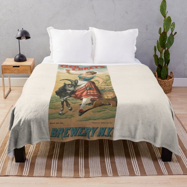 Item preview, Vintage Bock Beer Poster - Geo. Ehret’s brewery, Munich beer girl (1885) Henry Jerome Schile -Vintage goat Poster-Bock Beer designed and sold by TeeARTHY.