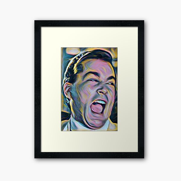 Ray Liotta Laugh mafia mafia película Goodfellas pintura Lámina enmarcada