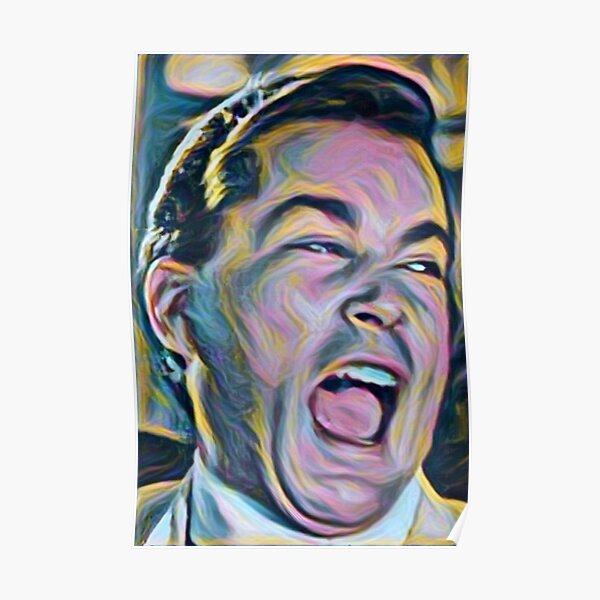 Ray Liotta Laugh mafia gangster movie Goodfellas painting Poster