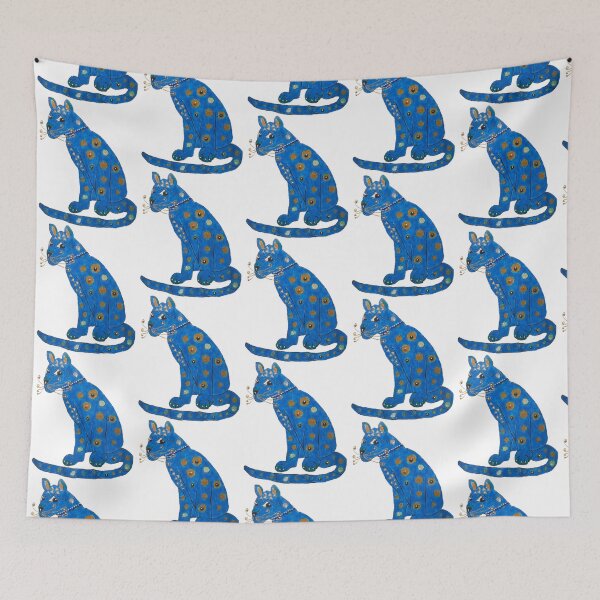 Item preview, blue cat     designed and sold by WaterLilybySara.