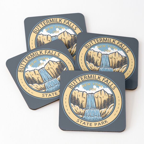 Item preview, Buttermilk Falls State Park New York Badge designed and sold by KrisSidDesigns.
