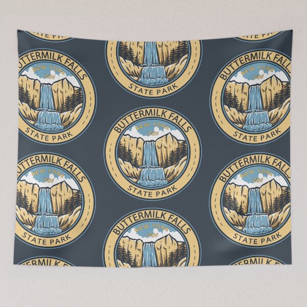 Item preview, Buttermilk Falls State Park New York Badge designed and sold by KrisSidDesigns.
