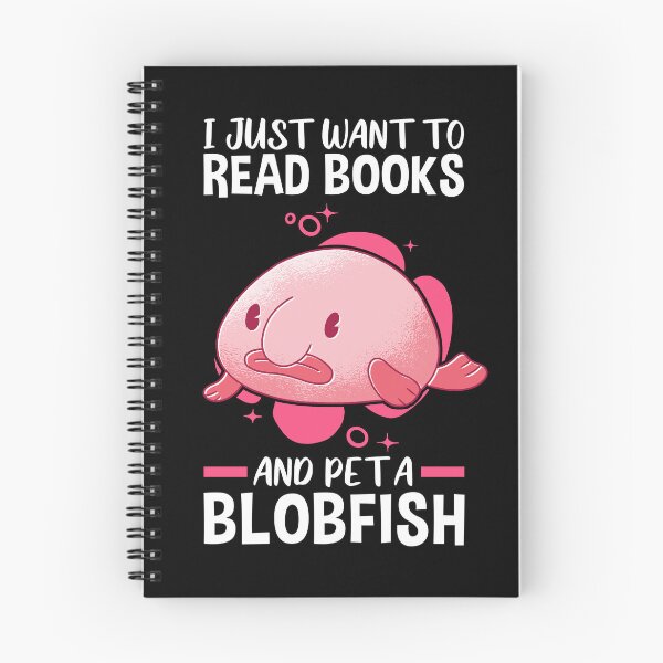 Item preview, Books and Blobfish Ugly Fish Meme designed and sold by madgrfx.