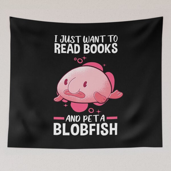 Item preview, Books and Blobfish Ugly Fish Meme designed and sold by madgrfx.