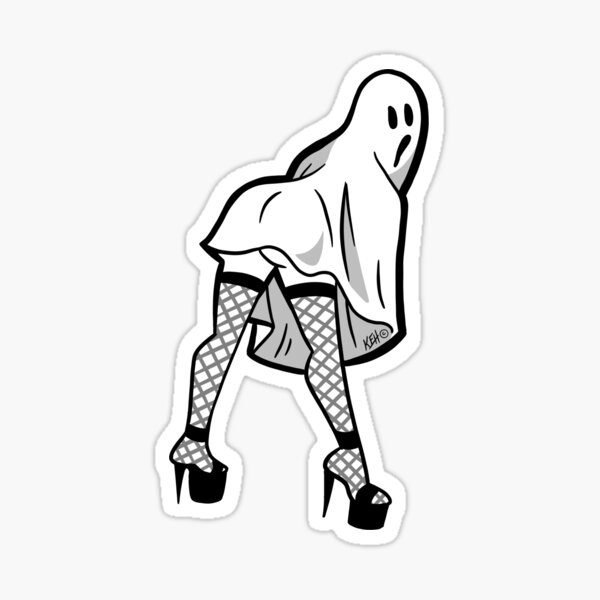 Sexy Ghost 2 Sticker For Sale By Kat Horst Redbubble