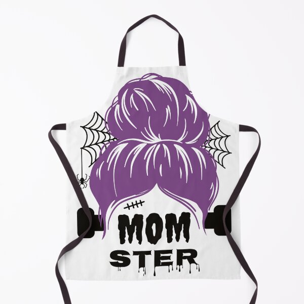 Item preview, Momster Costume Halloween Skull Mom Messy Hair Bun Monster designed and sold by MediTees.