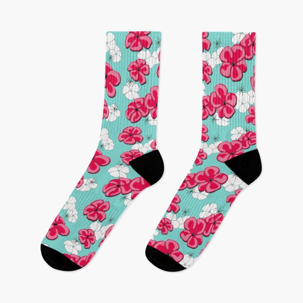 Item preview, Painted Poppies - Red and White on Aqua designed and sold by bmfabricdesigns.