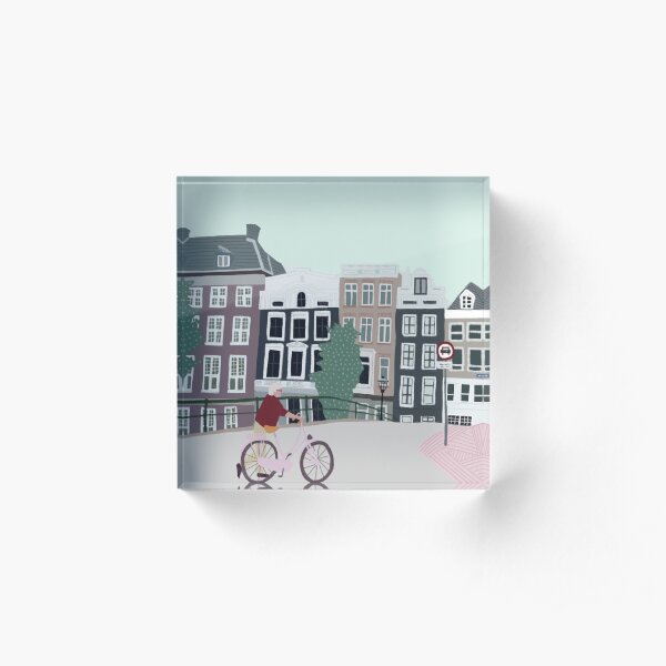 Bridge in Amsterdam Acrylic Block