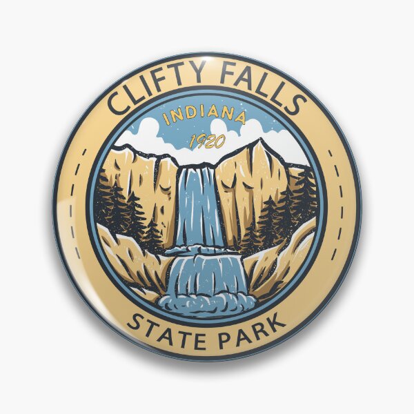 Item preview, Clifty Falls State Park Indiana Badge designed and sold by KrisSidDesigns.
