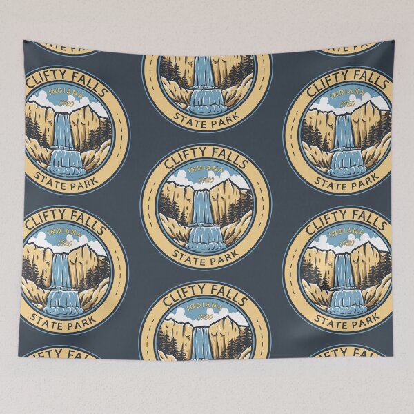 Item preview, Clifty Falls State Park Indiana Badge designed and sold by KrisSidDesigns.