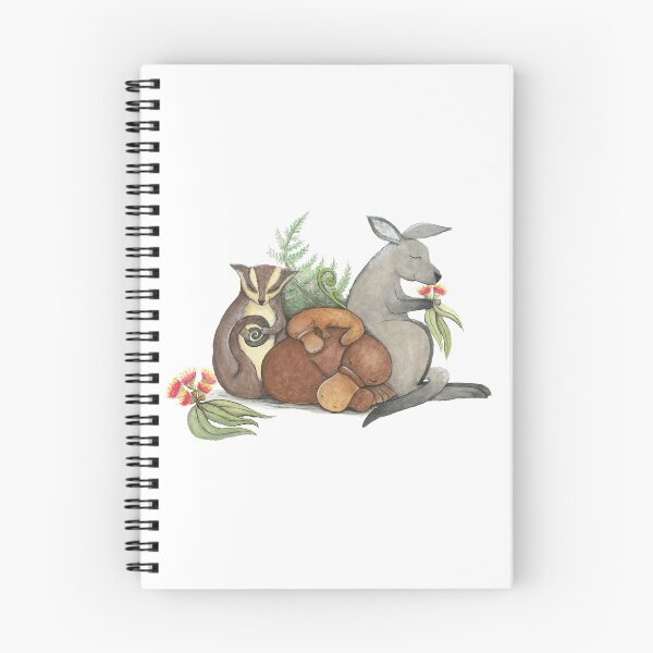 Item preview, Native Australian Babies – With Kangaroo, Sugar Glider And Platypus designed and sold by squidinkart.