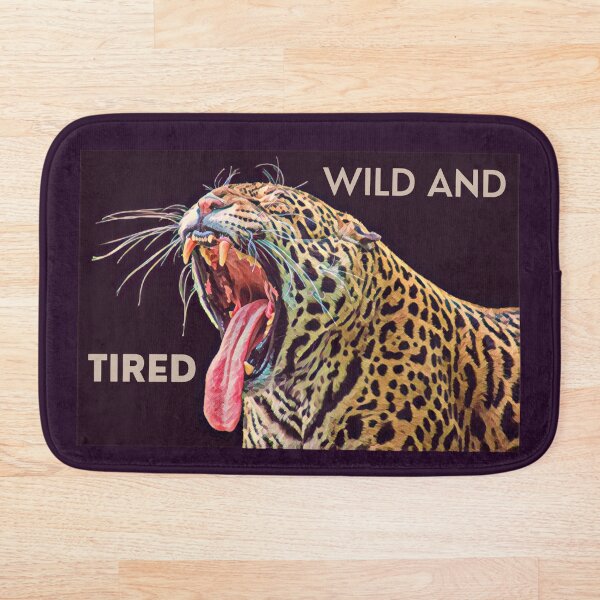 Item preview, tired wild jaguar designed and sold by AnimalandWild.
