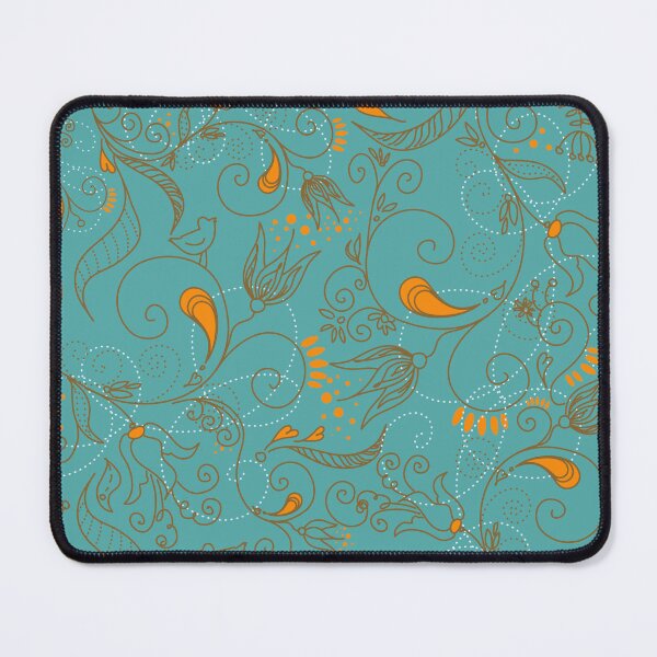 Item preview, Flowers and Birds Turquoise designed and sold by Ksaavet.