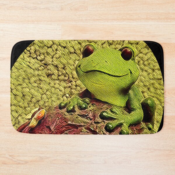 Item preview, Happy Frog on a rock designed and sold by Jessi-Sketches.