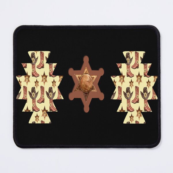 Item preview, Western Stars-Aztec Symbol With Boots, Hats & Stars designed and sold by handsoftime2020.