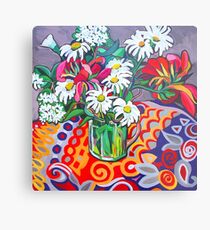 Gänseblümchen-Stillleben Metallbild