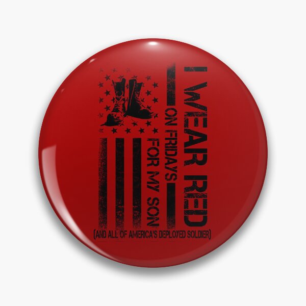 Item preview, Red Friday Military Mom Shirt Women's I Wear Red For My Son designed and sold by Simeon	 Dorelus.