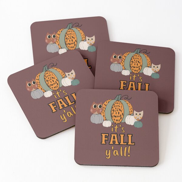 Item preview, It's Fall Y'all, Leopard Cheetah Pumpkins and Owls designed and sold by Itaya Art.