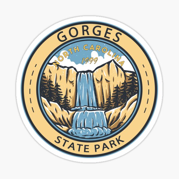 Artikel-Vorschau von Gorges State Park North Carolina-Abzeichen, designt und verkauft von KrisSidDesigns.