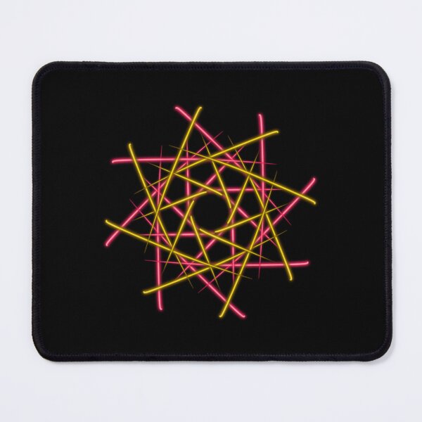 Item preview, red and yellow star, abstract art designed and sold by Meo Design.