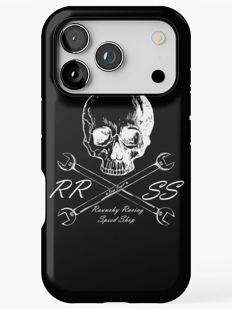 Thumbnail 1 of 4, iPhone Case, Speed Shop white edition by Raunchy Racing designed and sold by RaunchyRacing.