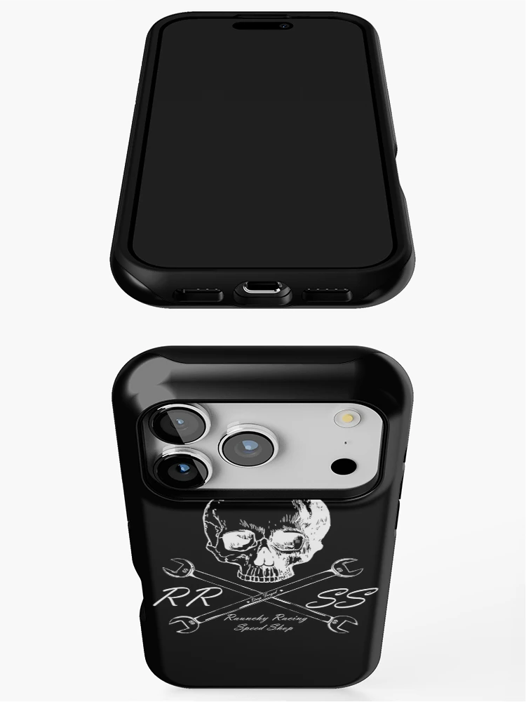 Thumbnail 3 of 4, iPhone Case, Speed Shop white edition by Raunchy Racing designed and sold by RaunchyRacing.
