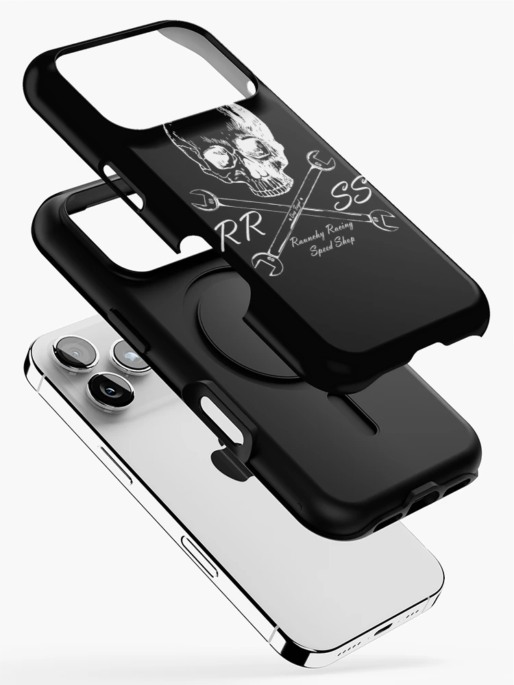 Thumbnail 2 of 4, iPhone Case, Speed Shop white edition by Raunchy Racing designed and sold by RaunchyRacing.