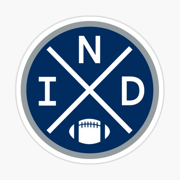 Retro Indianapolis Football Emblem Vintage IND Sticker