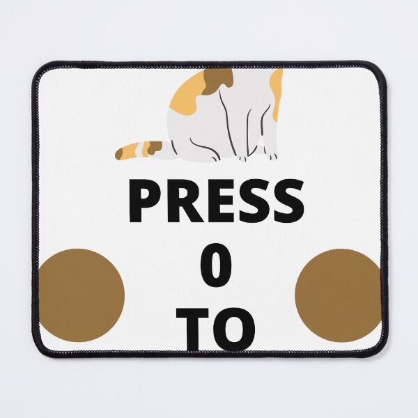 Item preview, Press 0 To Meow Cats Creative Design designed and sold by DesignStudio24.