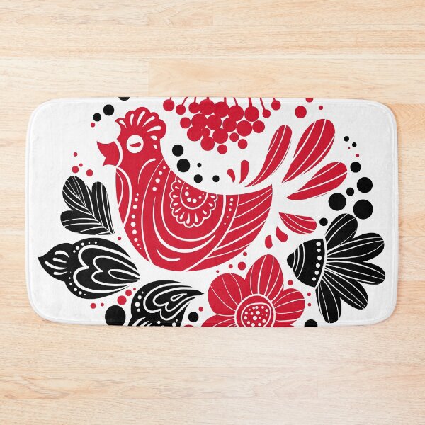 Item preview, Stylized Ukrainian folk art, Bird in the nest designed and sold by boozkova-vorona.