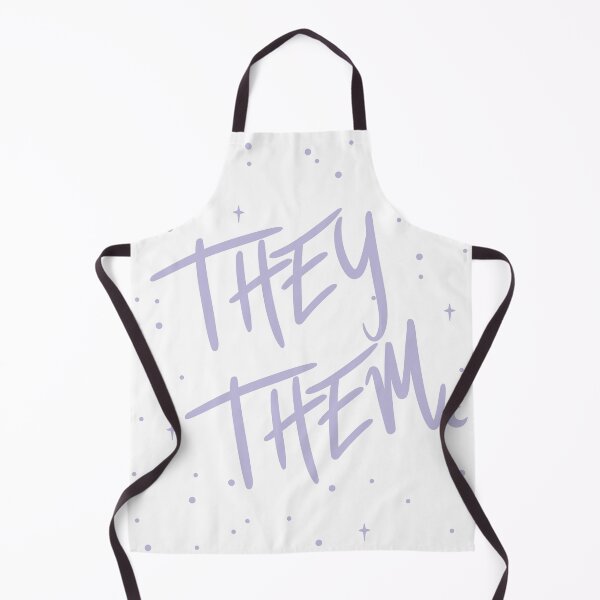 Item preview, Stars They/Them Pronouns in Dusty Lilac designed and sold by MoonMint.