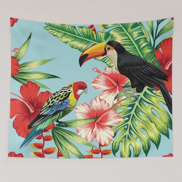 Item preview, Eastern rosella and toucan designed and sold by FGCART.