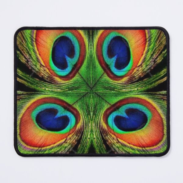 Item preview, GREEN PEACOCK FEATHERS PATTERN ART designed and sold by sharlesart.