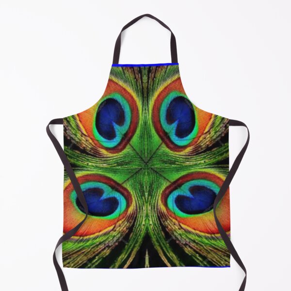 Item preview, GREEN PEACOCK FEATHERS PATTERN ART designed and sold by sharlesart.