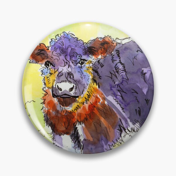 Item preview, Pintura de acuarela de becerro Riggit Galloway designed and sold by MikeJory.