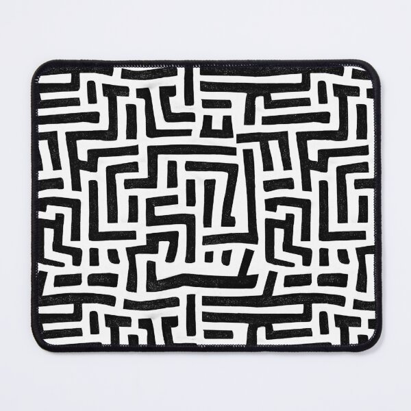 Item preview, Black And White Maze Seamless Repeating Pattern designed and sold by TMBTM.