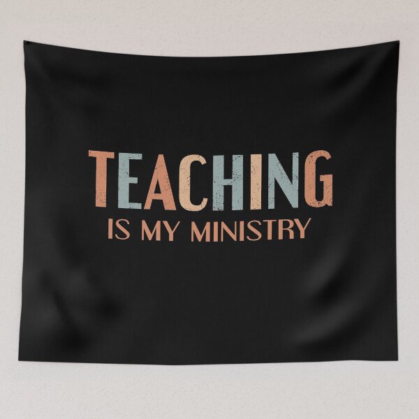 Item preview,  Colorful Vintage Teaching Is My Ministry Teacher designed and sold by wenjunior.