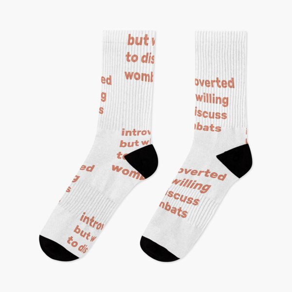 Item preview, Introverted but willing to discuss wombats designed and sold by AdelDa19.