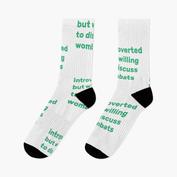 Item preview, Introverted but willing to discuss wombats designed and sold by AdelDa19.