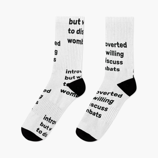 Item preview, Introverted but willing to discuss wombats designed and sold by AdelDa19.