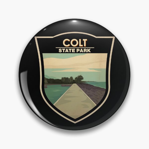 Item preview, Colt State Park Rhode Island Vintage Badge designed and sold by KrisSidDesigns.