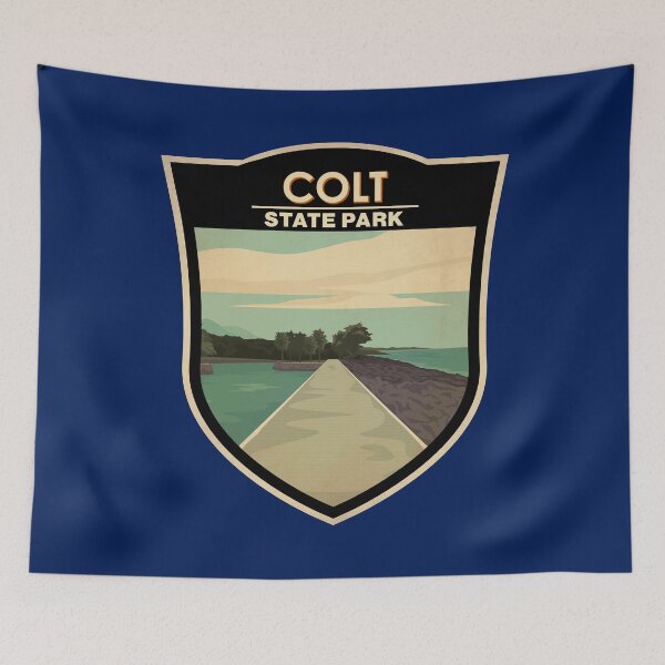 Item preview, Colt State Park Rhode Island Vintage Badge designed and sold by KrisSidDesigns.