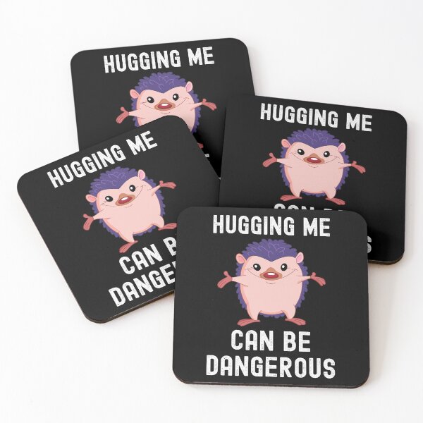 Item preview, Hugging Me Can Be Dangerous Funny Hedgehog Cute Animal  designed and sold by Kaladzishop.