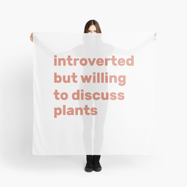 Item preview, Introverted but willing to discuss plants designed and sold by AdelDa19.