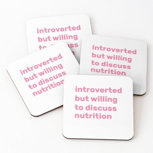 Item preview, Introverted but willing to discuss nutrition designed and sold by AdelDa19.