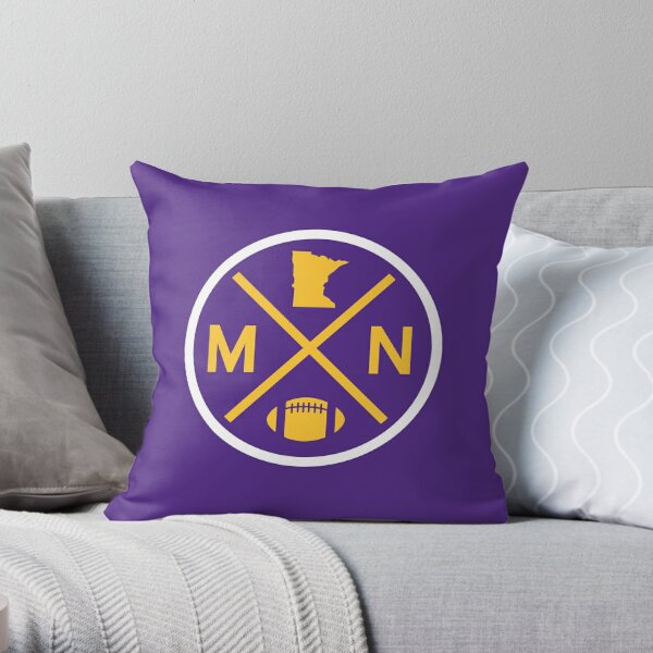 Minnesota Vikings 18'' x Helmet Logo Duck Cloth Décor Pillow Cover