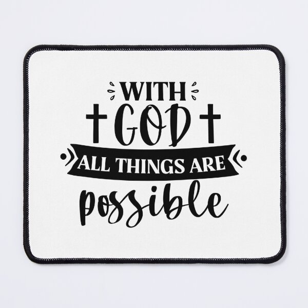 Item preview, With God All Things Are Possible designed and sold by StickerBulls.