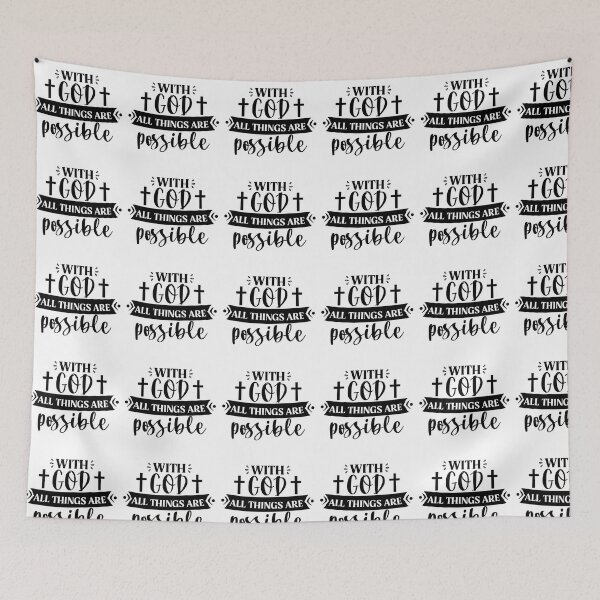 Item preview, With God All Things Are Possible designed and sold by StickerBulls.